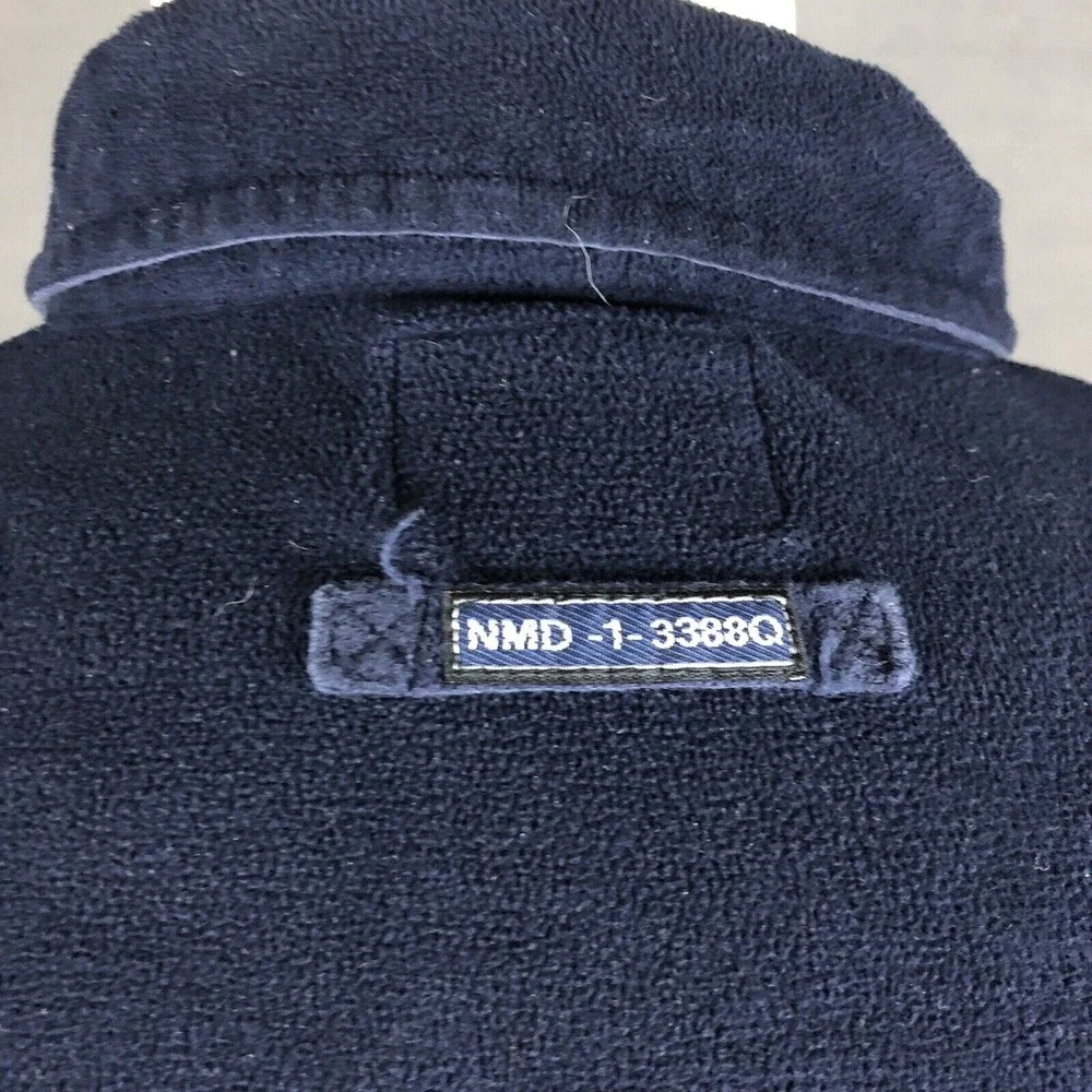 Nautica Marine Denim Company 1/2 Zip Fleece Pullover Jacket Men's XL Yacht Rock
